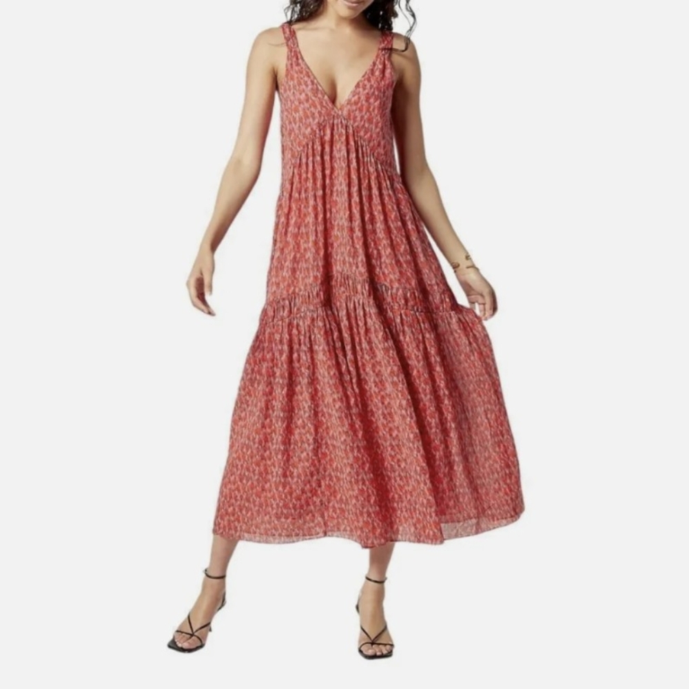 joie Maxi Dress in Tea Rose, Size Medium